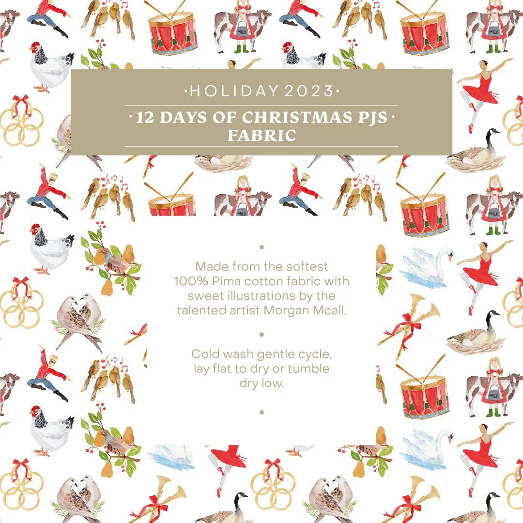 12 Days of Christmas Baby Girl Footie