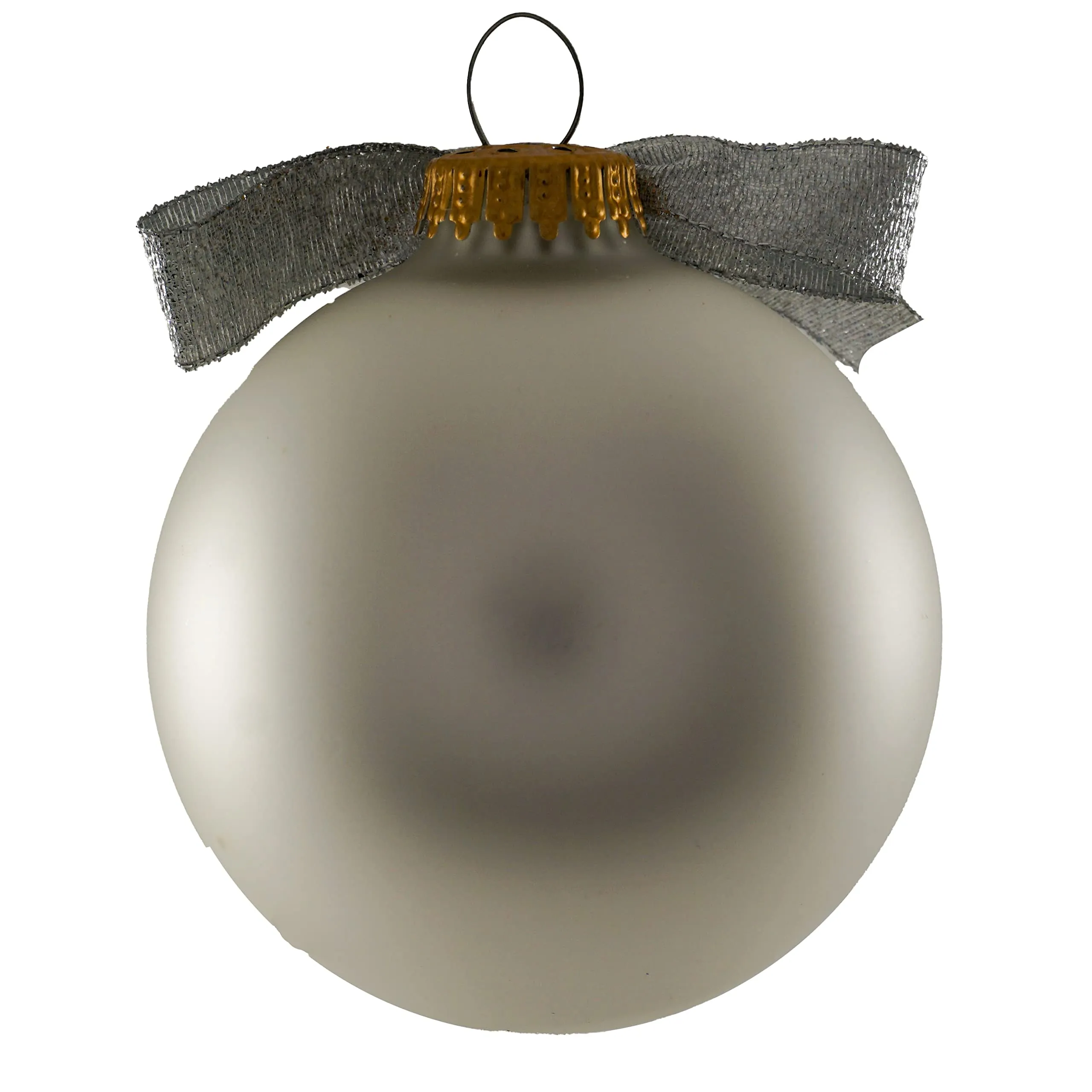 3 1/4" White Glass Ornament with Coffee, Scrubs, Rubber Gloves