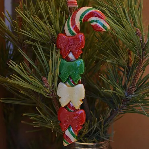 Candy Cane Family Christmas Ornament