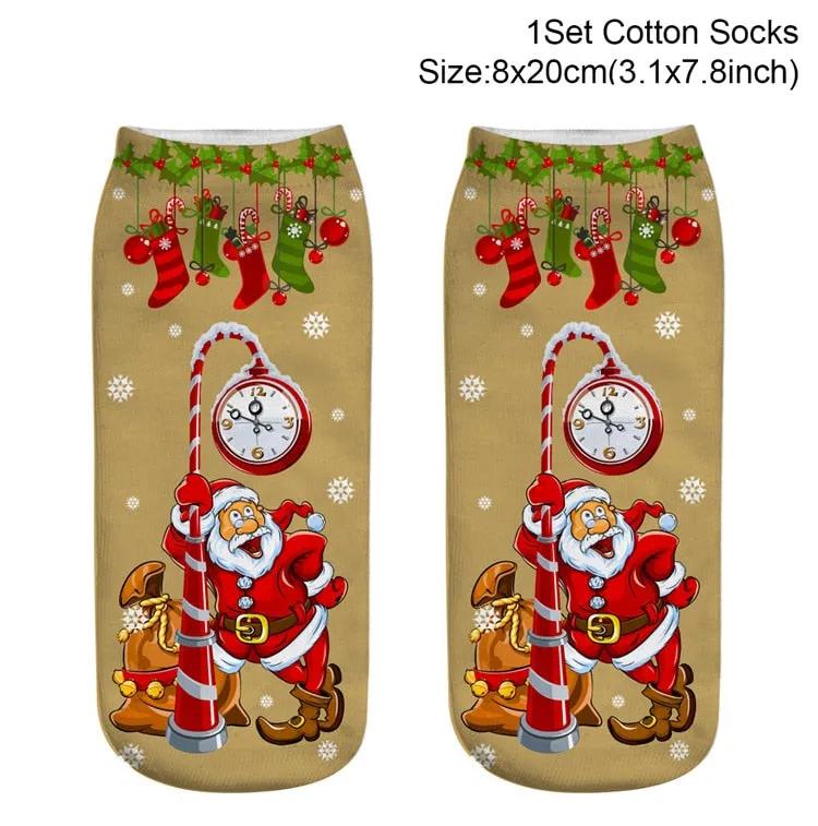 Christmas Socks Christmas Decoration For Home  Merry Christmas Ornament Xmas Gifts Noel Navidad Natal Happy New Year