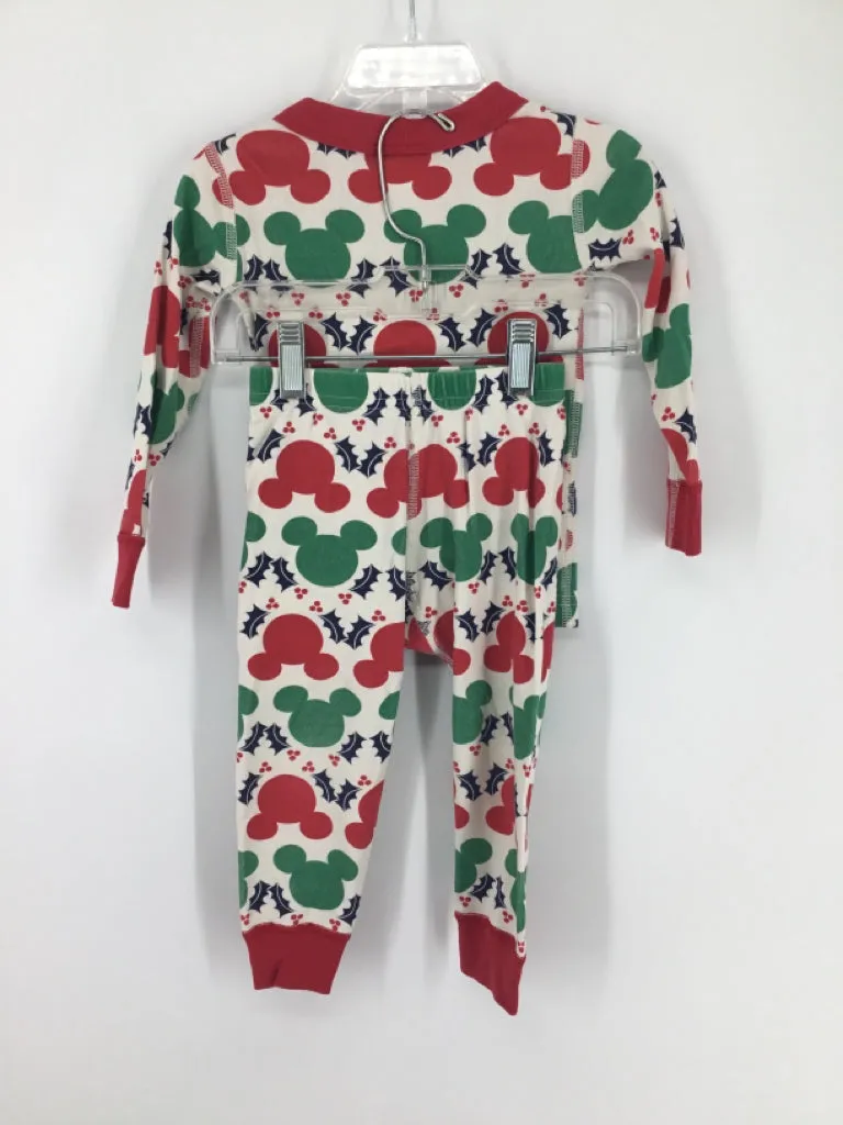 Hanna Andersson/Disney Child Size 2 Red Christmas Pajamas