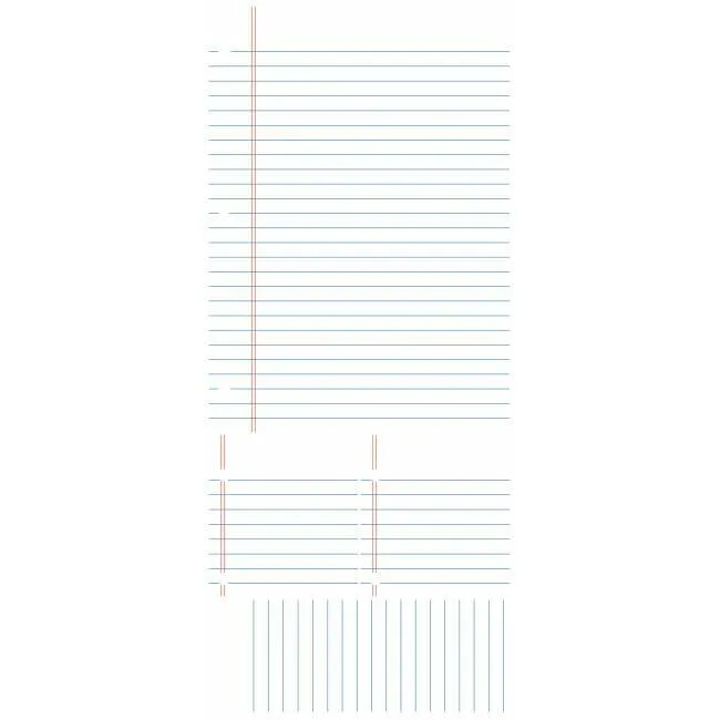 Notebook Paper Dry Erase Wall Decals