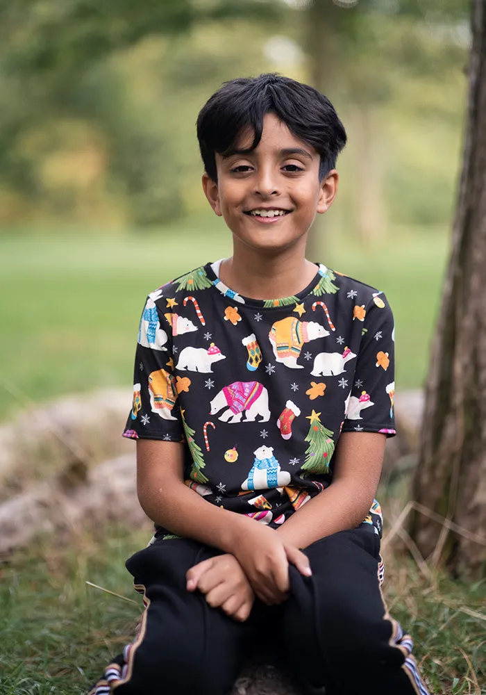 Polar Bears Print Children's T-Shirt (Aurora)